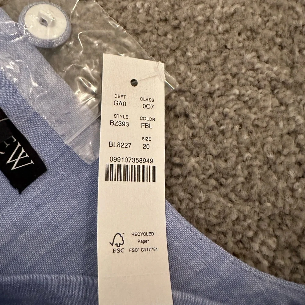 J. Crew Linen Fitted Vest - Picture 8 of 9